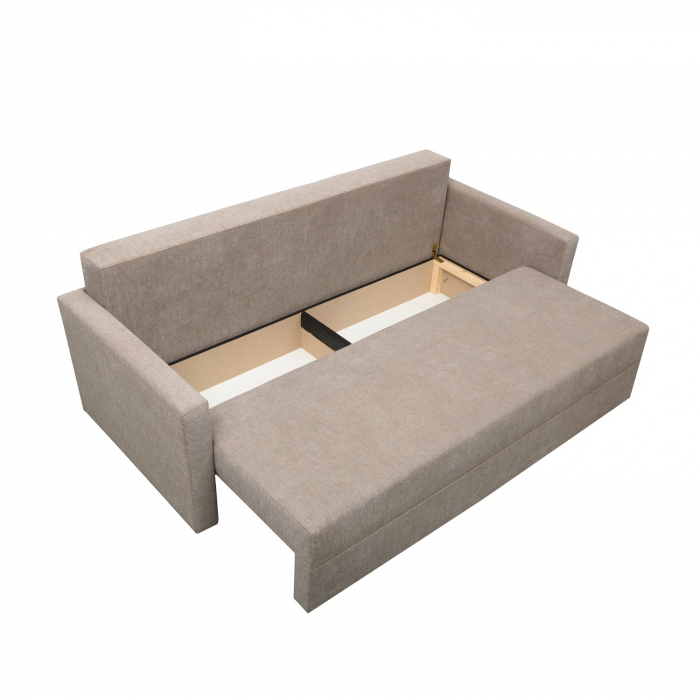 Canapea Ioana Eco 3 locuri cu brate Beige Melange [6]