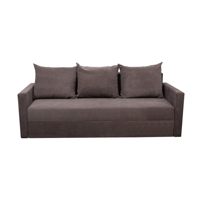 Canapea Ioana Eco 3 locuri cu brate Dark Brown [2]