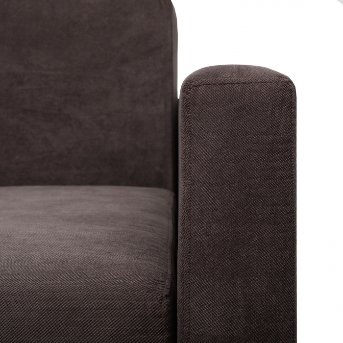 Canapea Ioana Eco 3 locuri cu brate Dark Brown [6]