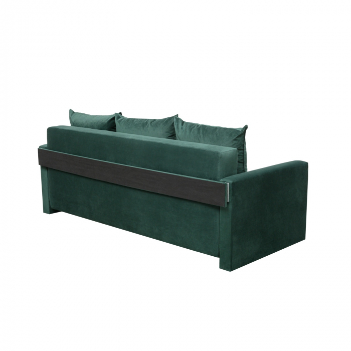 Canapea Ioana Eco 3 locuri cu brate Green Velvet [3]
