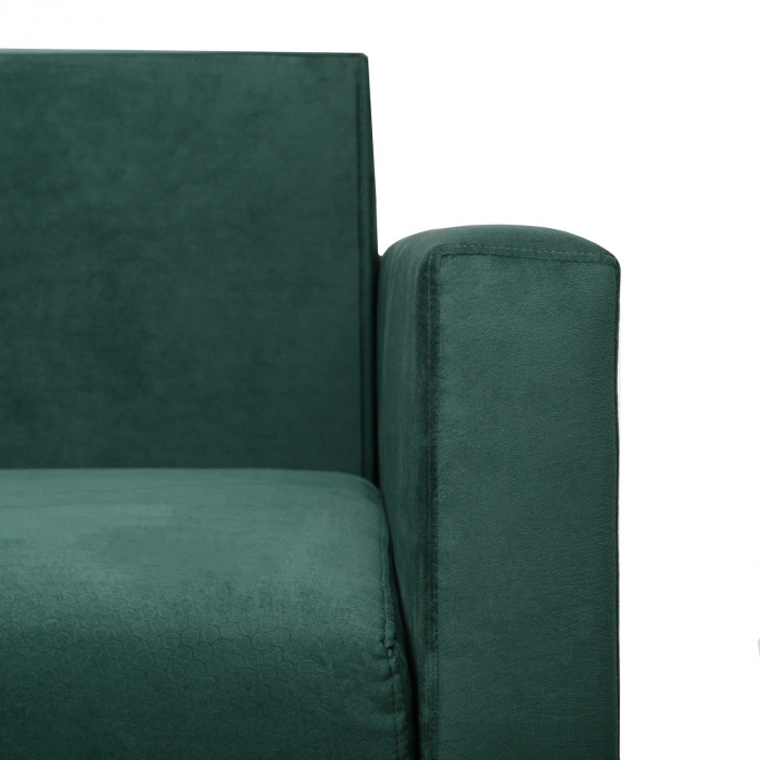 Canapea Ioana Eco 3 locuri cu brate Green Velvet [6]