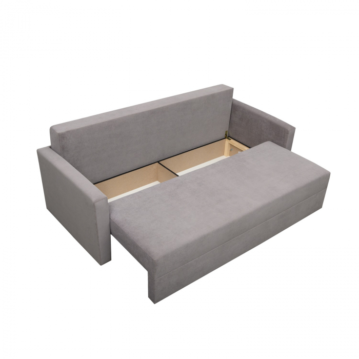 Canapea Ioana Eco 3 locuri cu brate Light Grey [6]