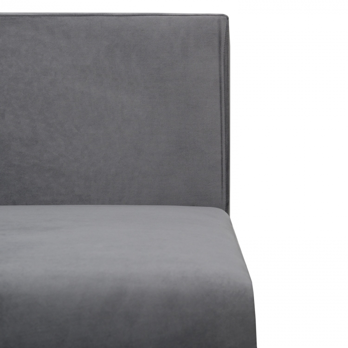 Canapea Ioana Eco 3 locuri fara brate Grey Velvet [6]