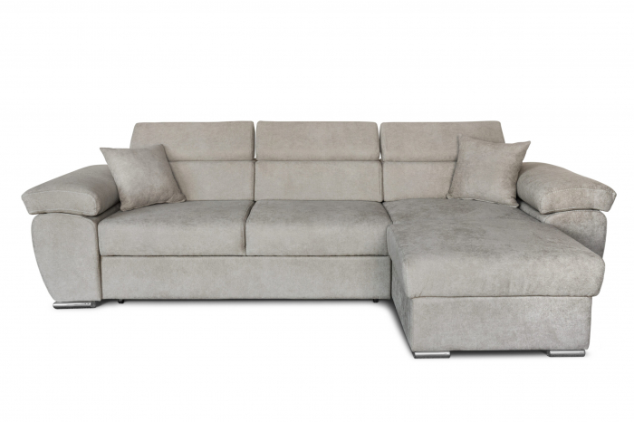 Colțar extensibil cu ladă de depozitare Como Sand Beige reversibil [3]