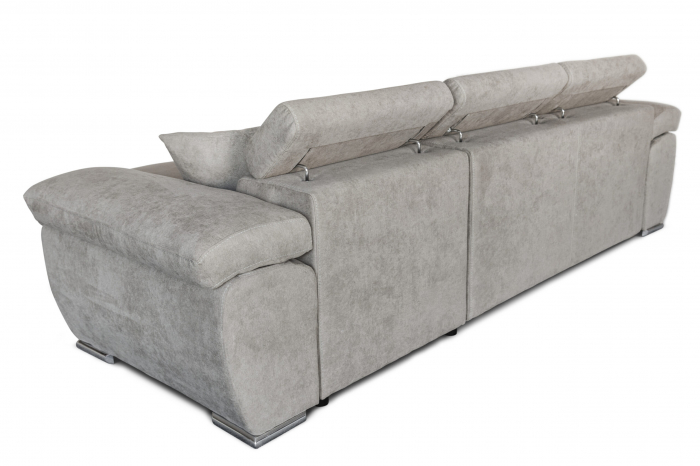 Colțar extensibil cu ladă de depozitare Como Sand Beige reversibil [8]