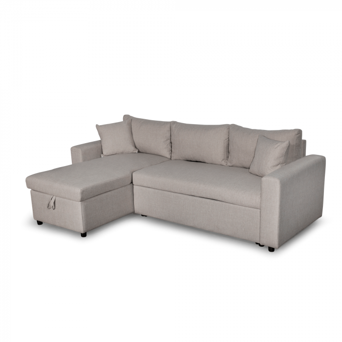 Colțar extensibil cu ladă de depozitare Golf Beige [2]