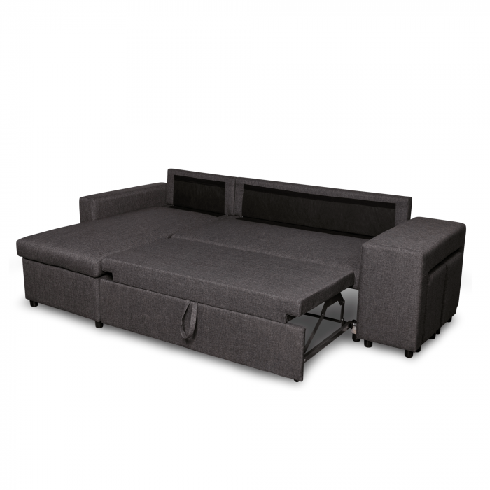 Colțar extensibil cu ladă de depozitare Golf Plus Dark Grey de dreapta [3]