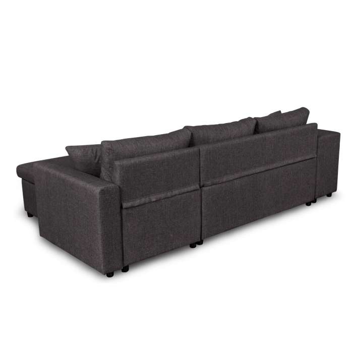 Colțar extensibil cu ladă de depozitare Golf Plus Dark Grey de stanga [4]