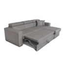 Colțar extensibil cu ladă de depozitare Laura Silver Grey reversibil [6]