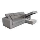 Colțar extensibil cu ladă de depozitare Laura Silver Grey reversibil [5]