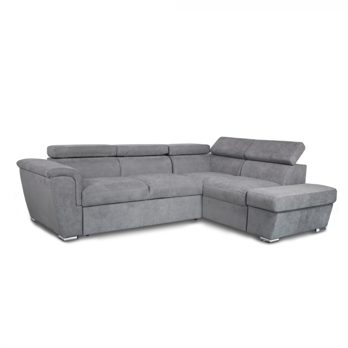 Colțar extensibil cu ladă de depozitare London Style Grey L" shape stanga" [4]