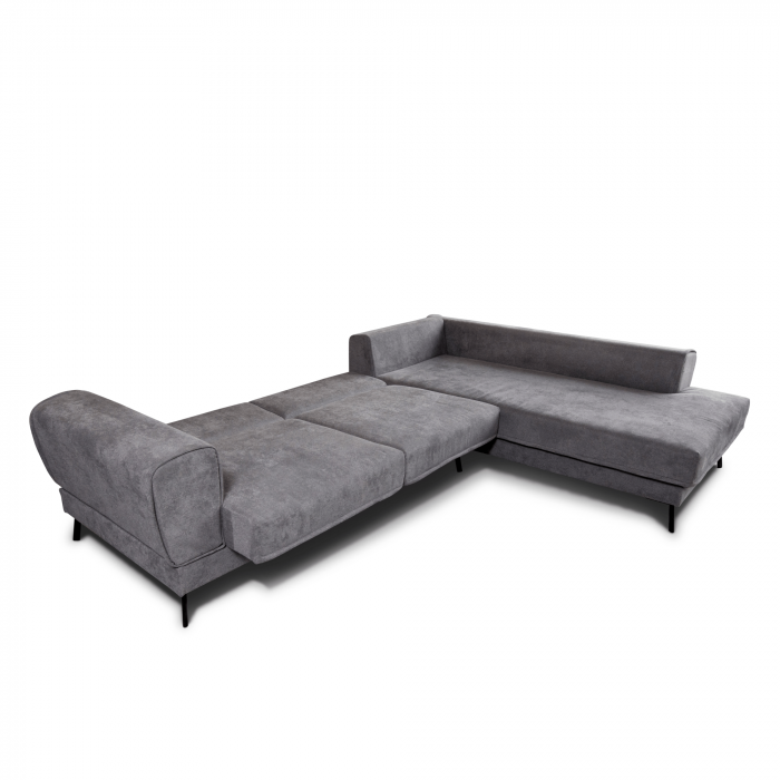 Colțar extensibil cu ladă de depozitare Prestige Deep Grey stanga [4]