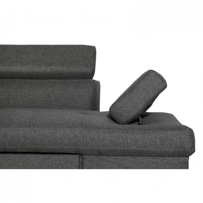 Colțar extensibil cu ladă de depozitare Rio Dark Grey Dreapta [8]