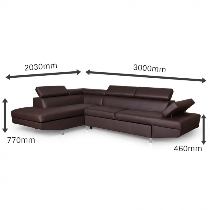 Colțar extensibil cu ladă de depozitare Rio Light and Dark Grey Dreapta [7]