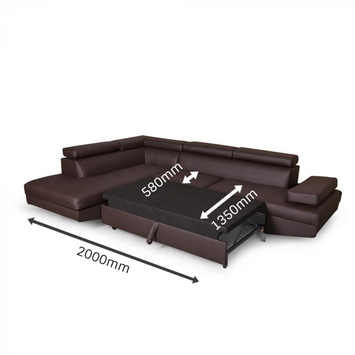 Colțar extensibil cu ladă de depozitare Rio Light and Dark Grey Dreapta [8]