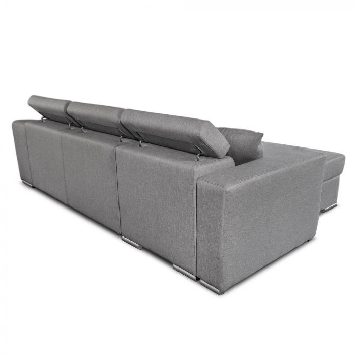 Colțar extensibil cu ladă de depozitare Stile Light Grey de dreapta [3]