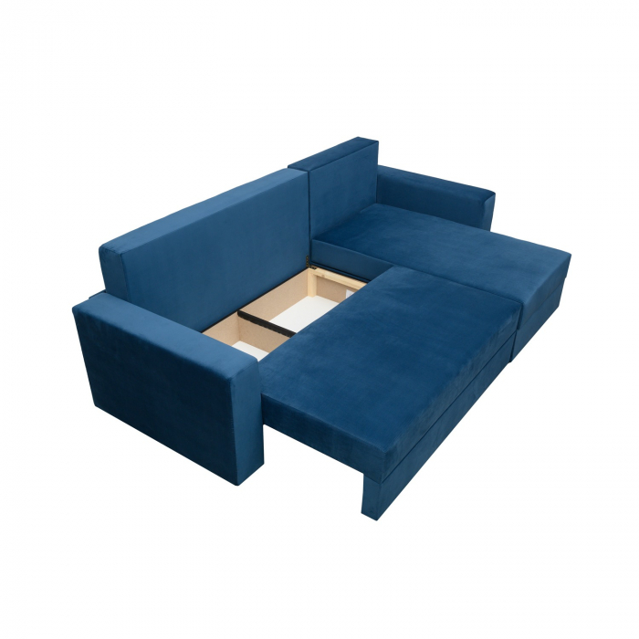 Coltar Ioana Mic cu brate Blue Velvet [6]