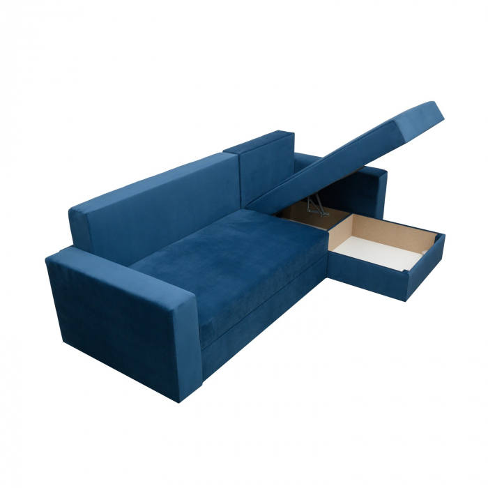 Coltar Ioana Mic cu brate Blue Velvet [7]