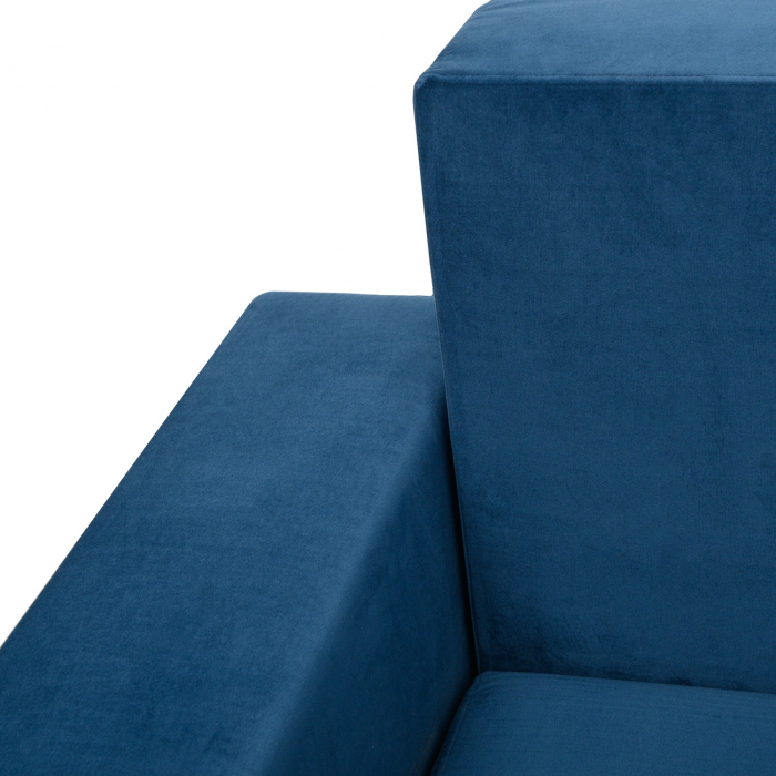 Coltar Ioana Mic cu brate Blue Velvet [3]