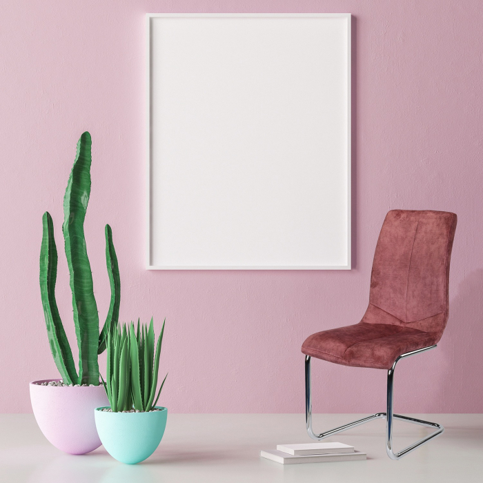 Set Scaune Agnes 4 bucati catifea Antique pink [2]