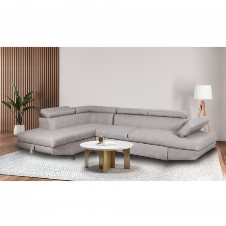 Produse - Colțar extensibil cu ladă de depozitare Rio Metal Grey Dreapta