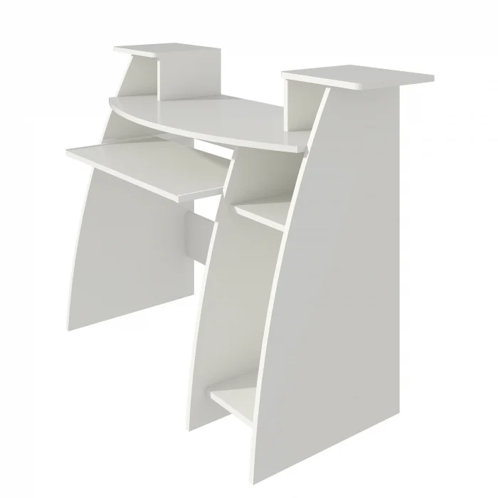 Birou Pc Skm-4 Ro, 123x50x77 cm, Alb [4]