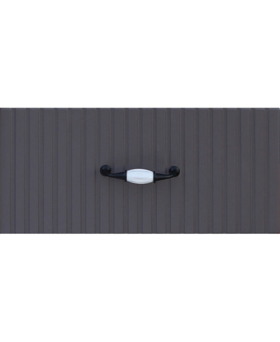 Mobila Bucatarie 260 cm Gri Alb MDF Maya Riflaj - Set Mobilier Bucatarie [6]