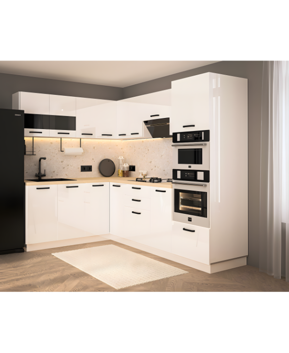 Bucatarie Daria colt V1, Alb [3]