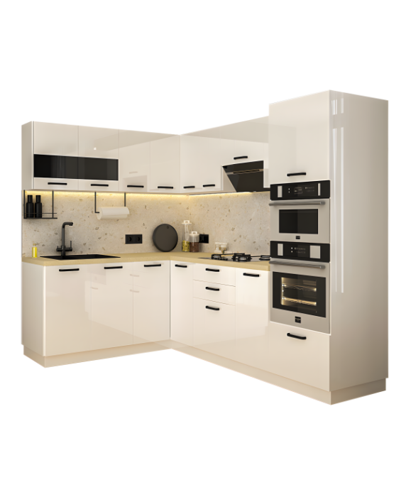 Bucatarie Daria colt V1, Alb [5]