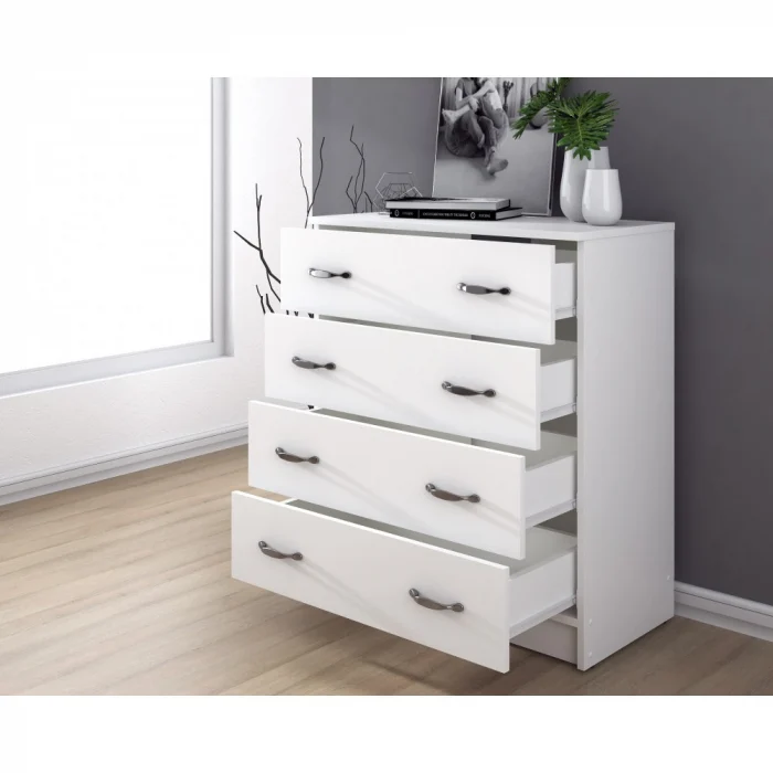 Comoda 4B RO, 72x39x85, alb [2]