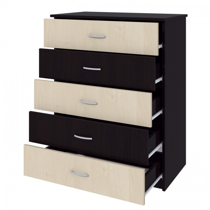 Comoda 5 sertare wenge+mesteacan [6]