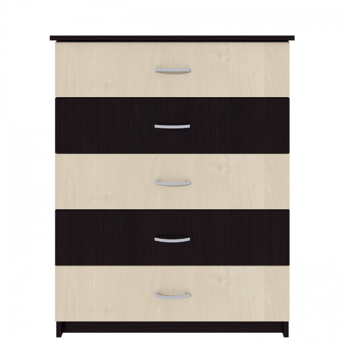 Comoda 5 sertare wenge+mesteacan [4]