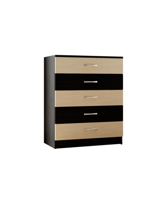 Comoda 5 sertare wenge+mesteacan [12]