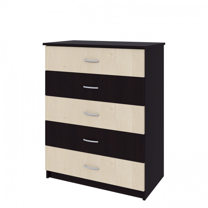 Comoda 5 sertare wenge+mesteacan [5]