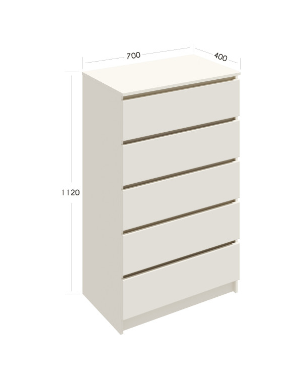 Comoda ARIA 5 sertare, 70x40x112cm [8]