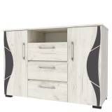 Comoda Laguna Ro, 135x40x84 cm, Stejar K001 [3]