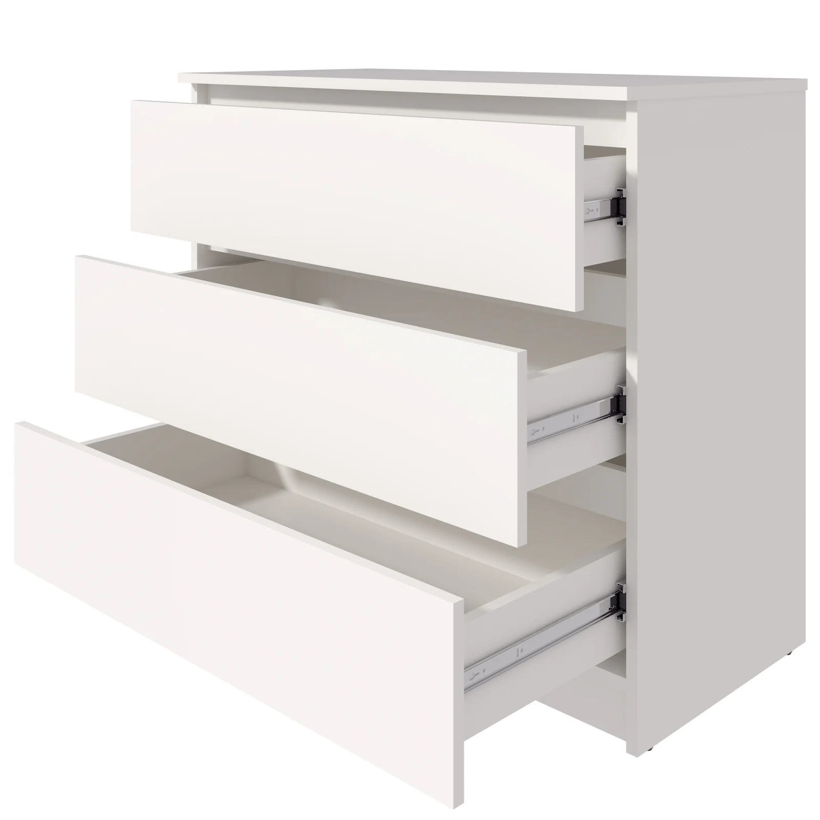 Comoda MP5 3Sertare, 90x44x80 cm, Alb [3]