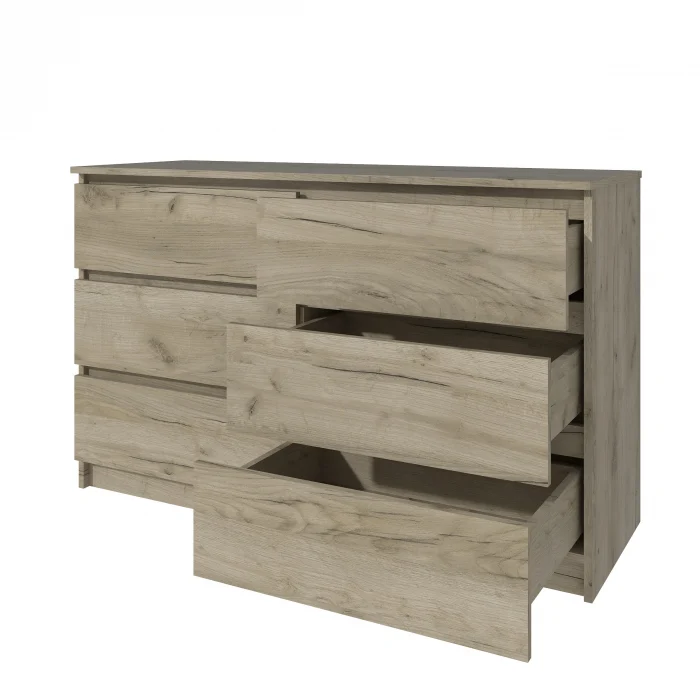Comoda MP6 6S,130x44x80 cm, Stejar K002 [3]