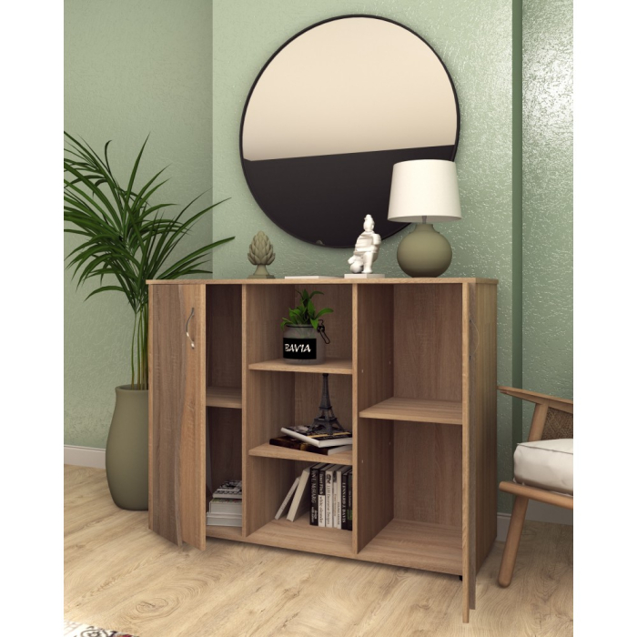 Comoda Tineret, 120x45x95cm, sonoma+truffe [2]