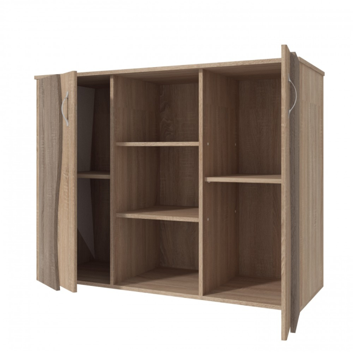 Comoda Tineret, 120x45x95cm, sonoma+truffe [5]