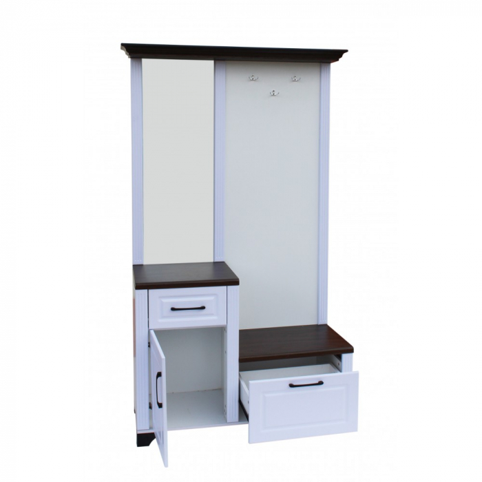 Cuier ZQD 108, 110x43x200cm, Alb [4]