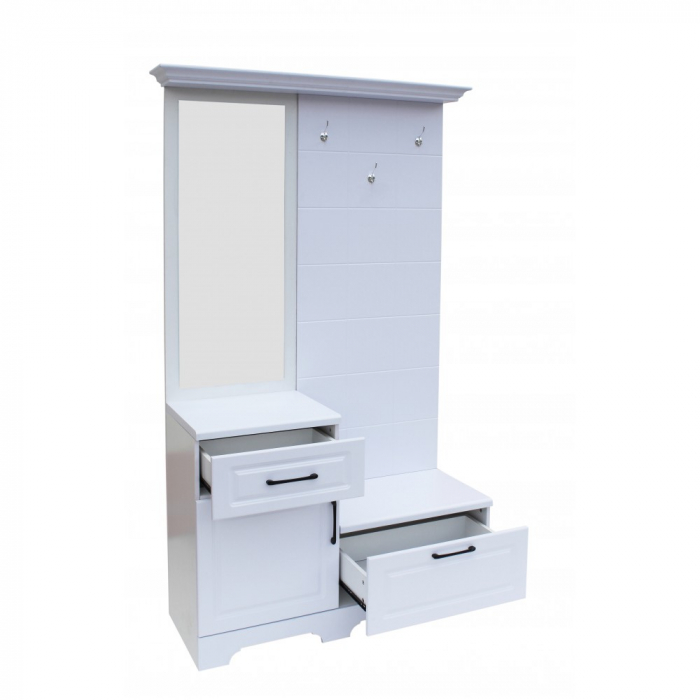 Cuier ZQD 109, 113x43x205cm, Alb [4]