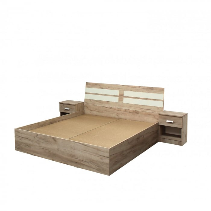 Dormitor Complet 5 Piese, 4 Usi - Luca Pal Melaminat Stejar K002 - Set Mobilier Dormitor [2]