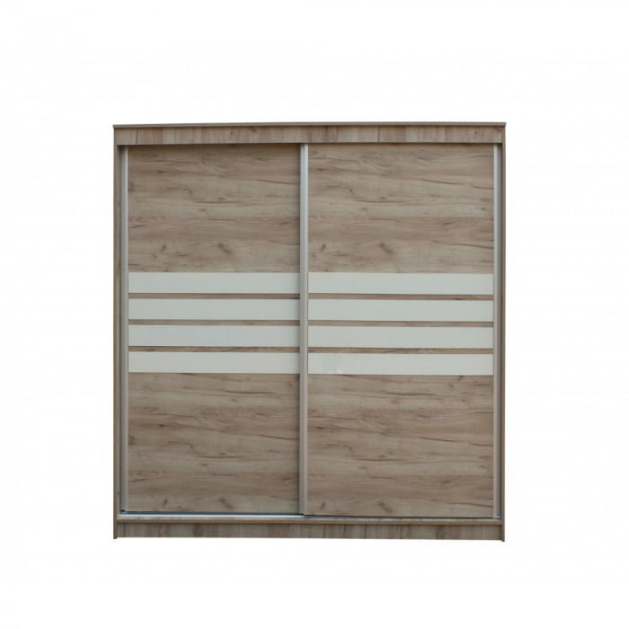 Dormitor Complet 5 Piese, 4 Usi - Luca Pal Melaminat Stejar K002 - Set Mobilier Dormitor [3]