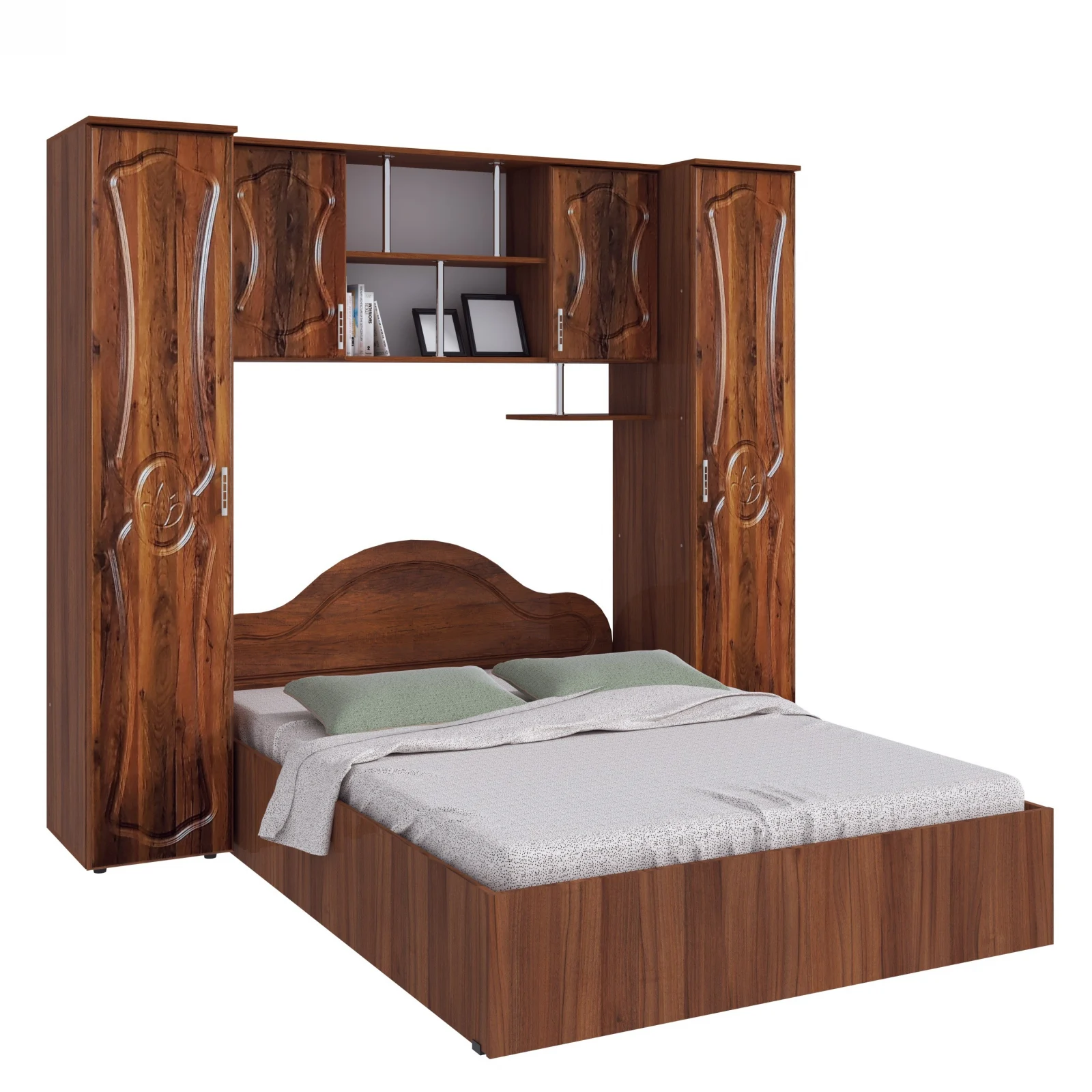 Dormitor complet 4 piese, 4 usi - Nova MDF Nuc - Set Mobilier Dormitor [4]