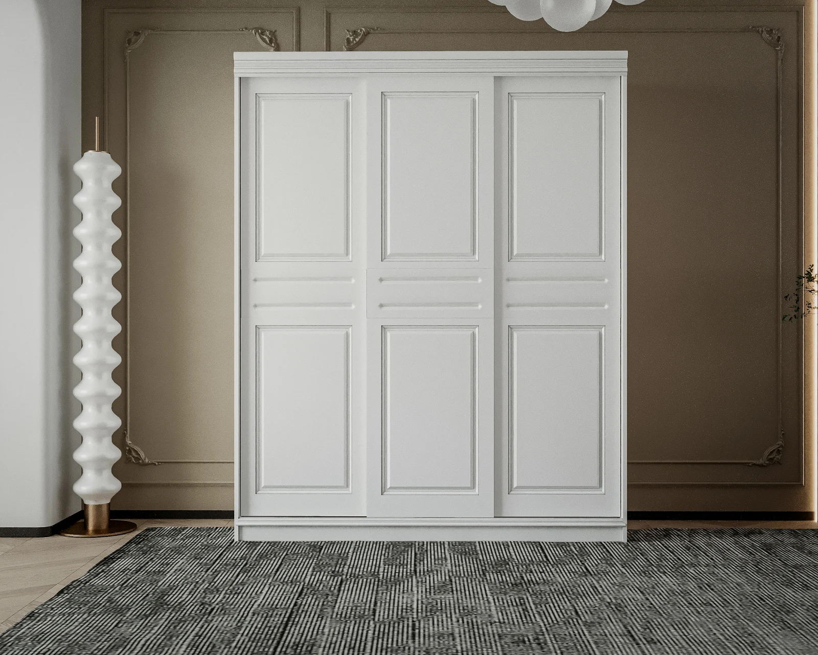 Dressing BD05 Alb, 160x55x200cm [2]