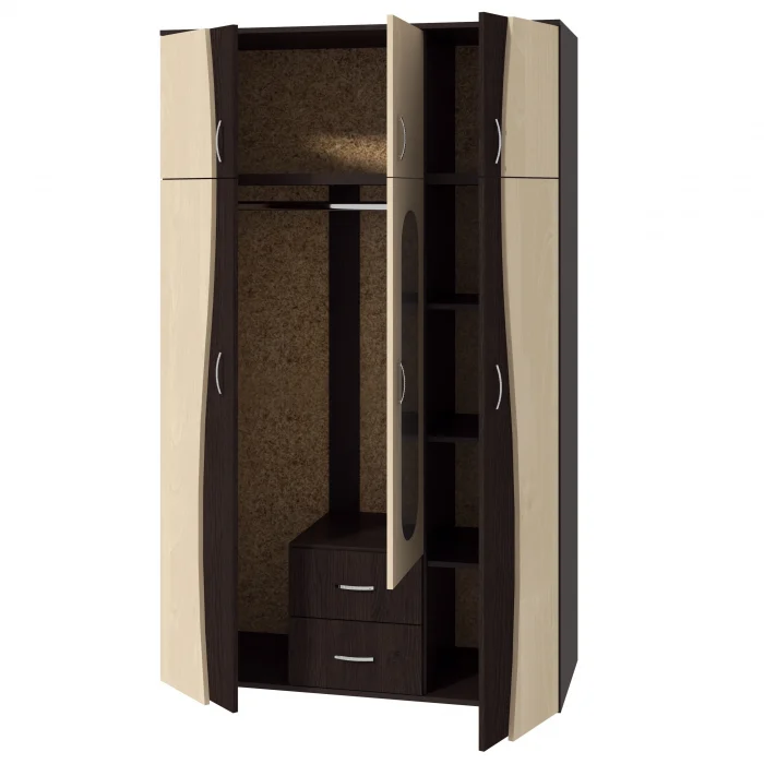 Dulap 3U S FS Wenge Mesteacan [4]