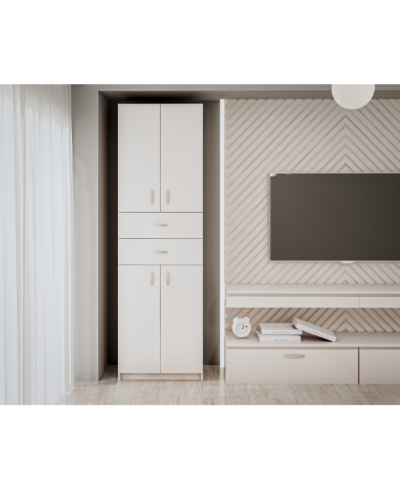 Dulap KSC-11 RO, 60x37x196 cm, alb [2]