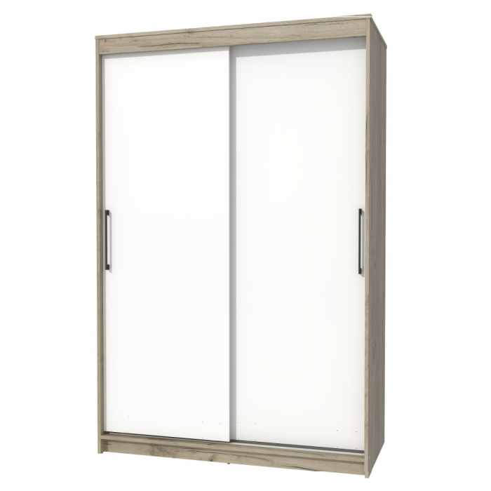 Dulap UC MP1, 150x60x200cm, Stejar K002/Alb [5]