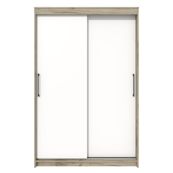 Dulap UC MP1, 150x60x200cm, Stejar K002/Alb [4]